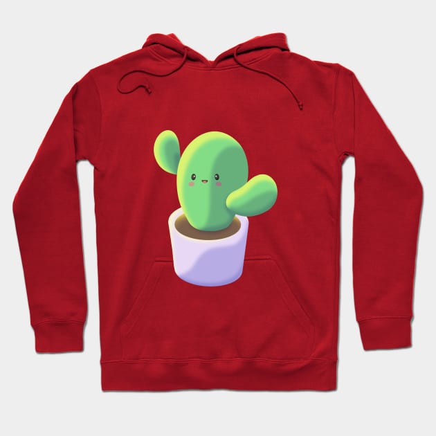Happy Little Cactus Hoodie by Doggomuffin 